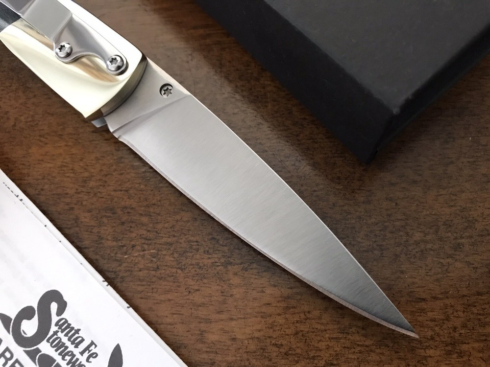 Santa Fe Stoneworks Folding Knife Nice Handle USA