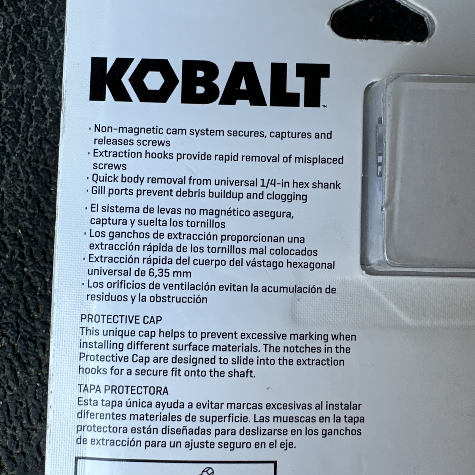 Kobalt drywall bit holder and extractor 1099217 single hand operation {AA}