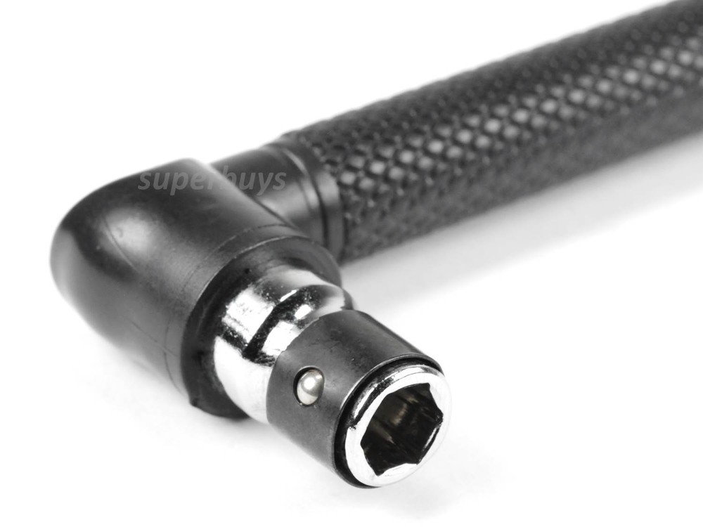 L-Shape Elbow Dual Head Hex Extender Screwdriver Adaptor Connector Joint Tool