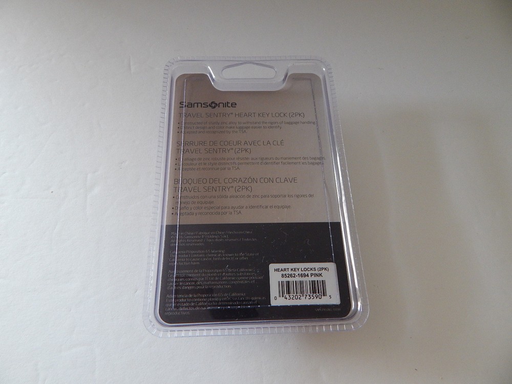 Samsonite Travel Sentry Approved 2 PK Key Locks New