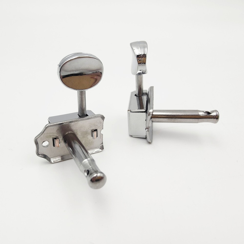 Chrome 6R Inline Guitar String Tuning Pegs Machine Head for Strat ST 8mm Tuner