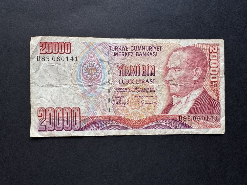 Turkey 20000 Lira Banknote