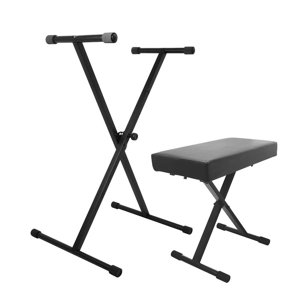 Keyboard Stand and Piano Bench Bundle Pack - On-Stage