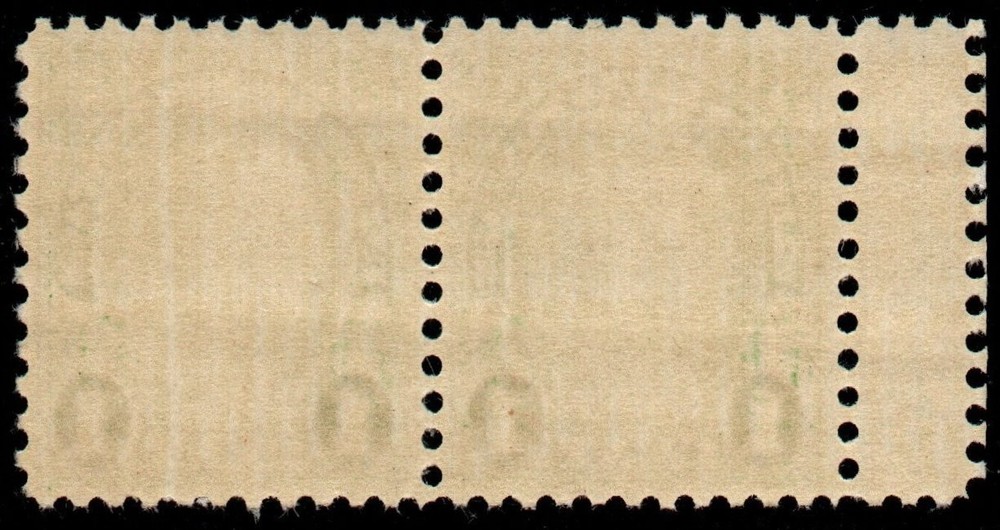 U.S. #632 MNH VF Left Margin Pair with Full Gutter @ Left