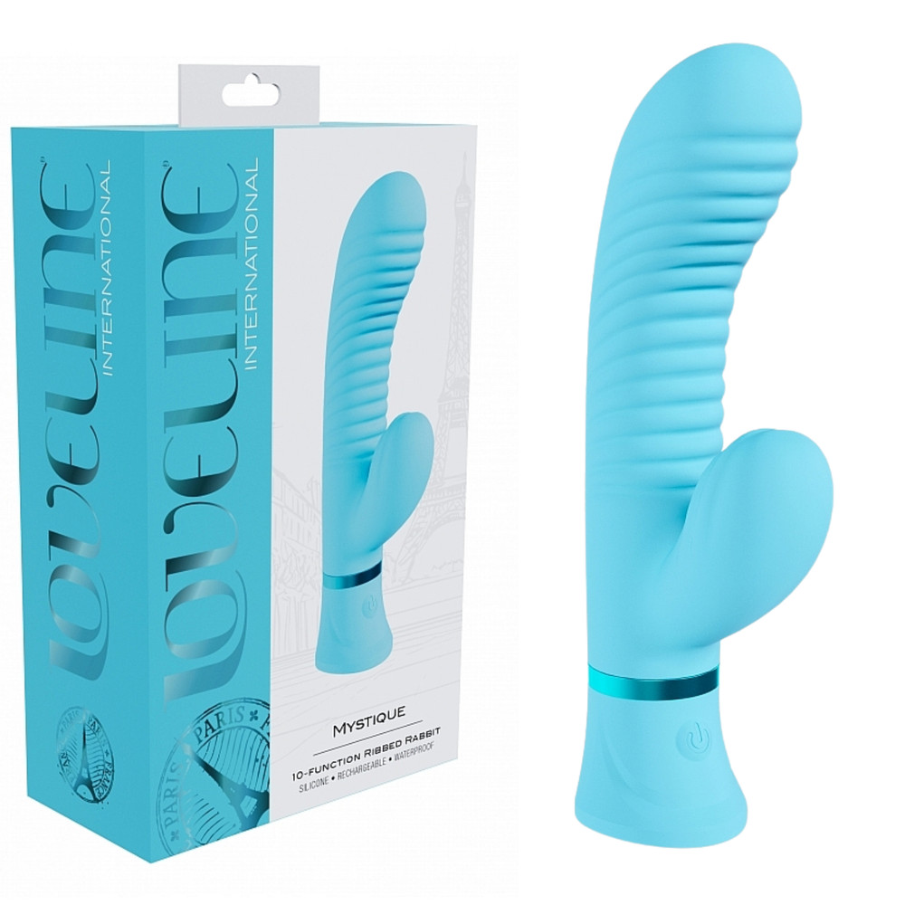 Multi-Function Ribbed Rabbit Vibrator G-spot Clitoris Silicone Stimulator