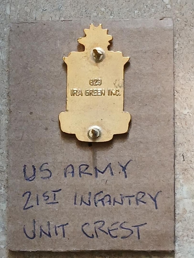 US Army 21st INFANTRY Unit Crest DUI
