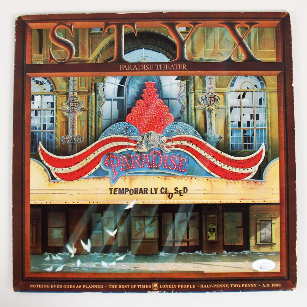 Dennis DeYoung Signed Record Album Styx - COA JSA