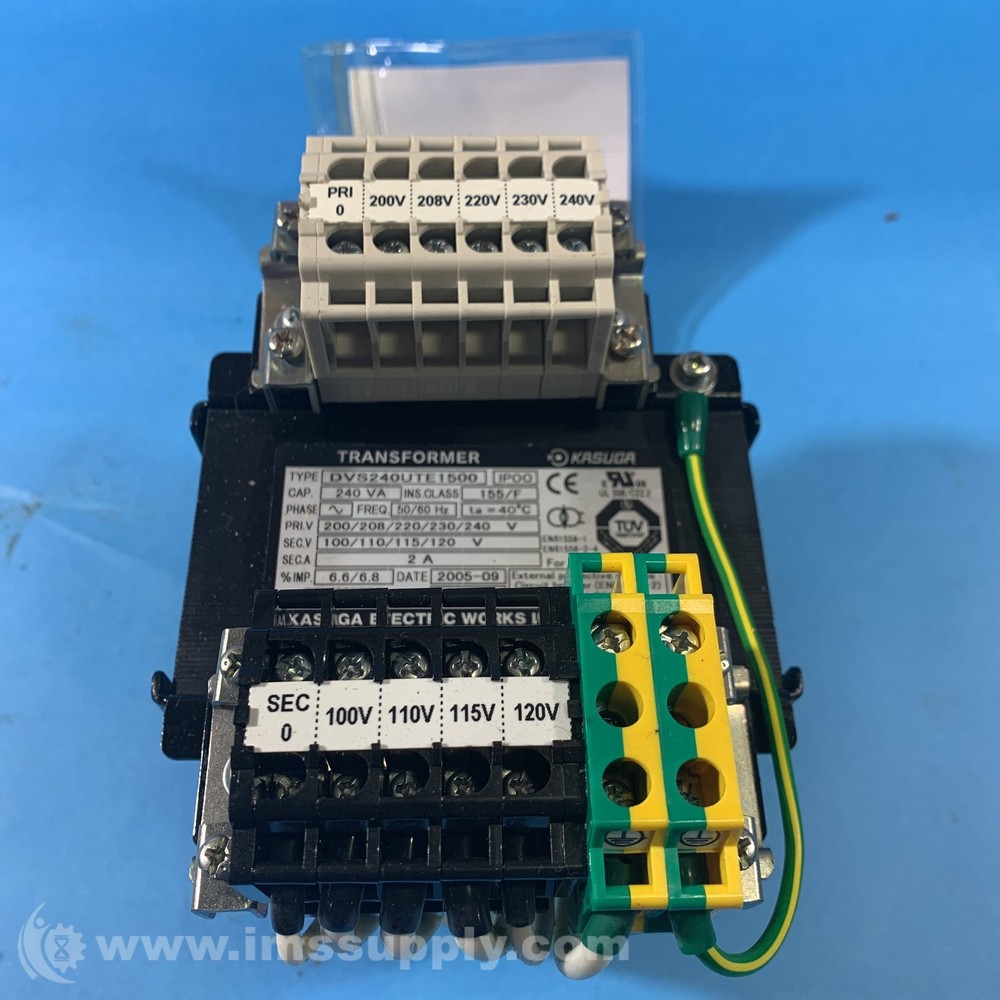 Kasuga DVS240UTE1500 240VA Transformer FNIP