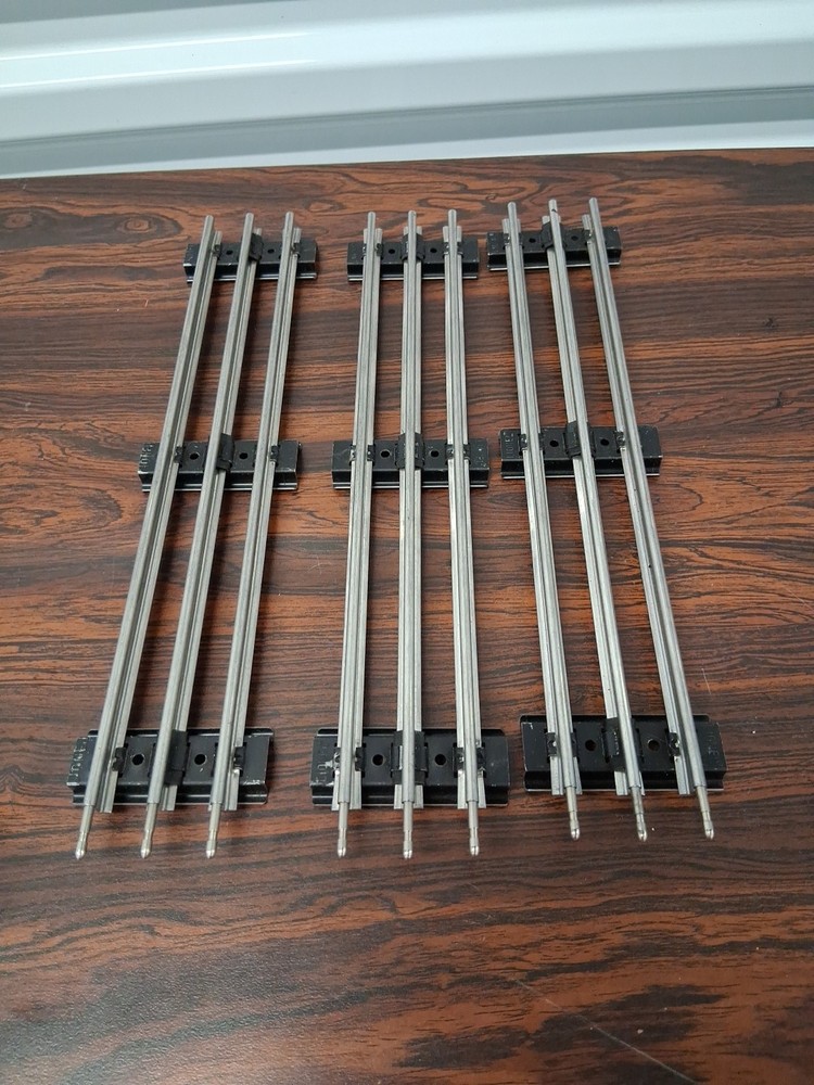 Four LIONEL TRAIN Layout "O" Gauge Straight Half Track Sections