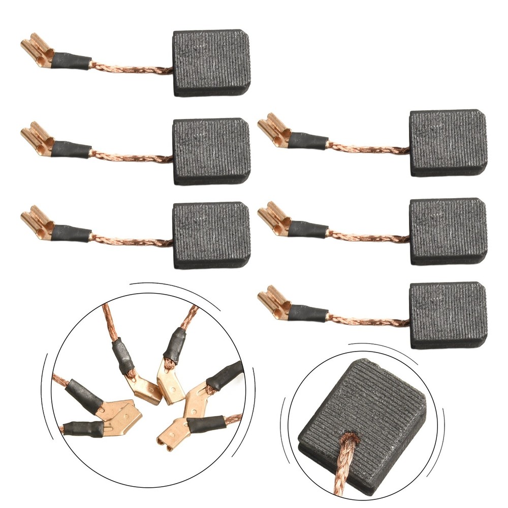 For N257540 Angle Grinder Carbon Brushes 6pcs Compatible with Various Models