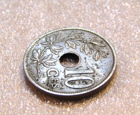 1901 Belgium 10 Centimes Coin