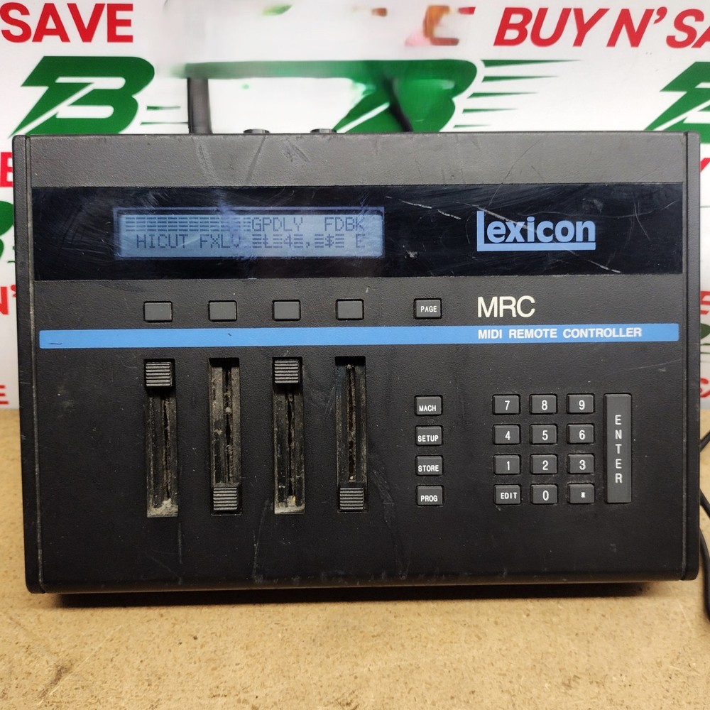 Lexicon MRC MIDI Remote Controller - Powers On - No Power Cord - USED