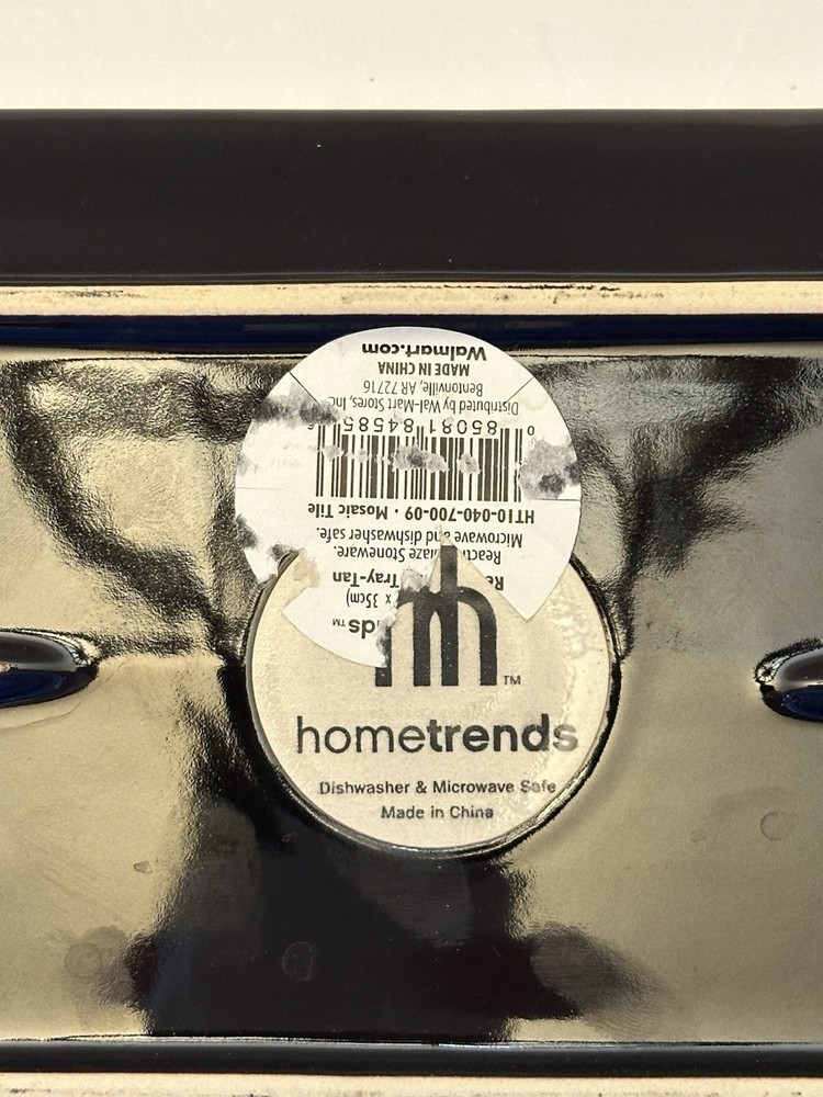 Home Trends Better Homes MOSAIC TILE SQUARE Rectangular Platter/Tray