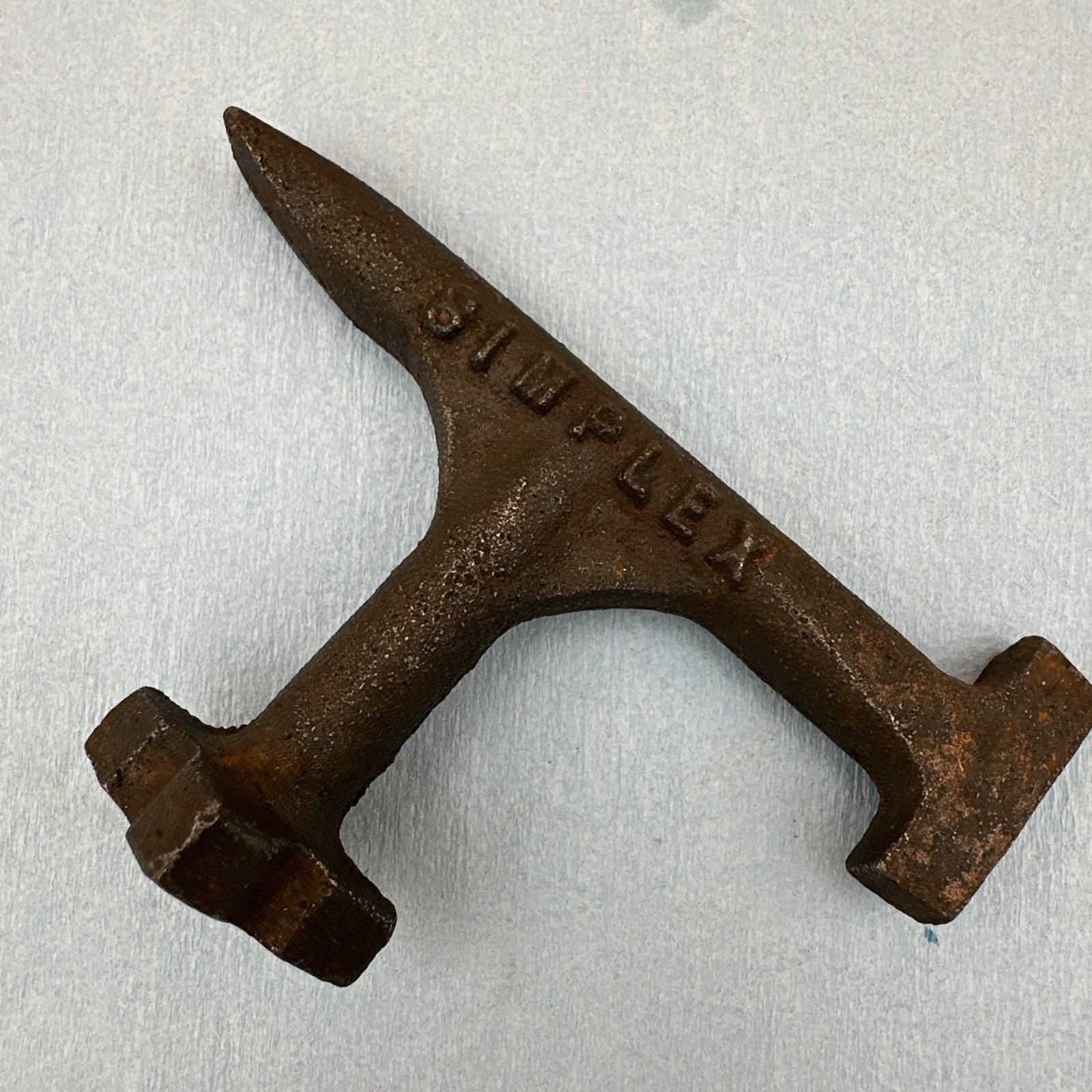 VINTAGE SIMPLEX WATER MAIN GAS VALVE MULTI-TOOL WRENCH, PLUMBING SHUT-OFF TOOL