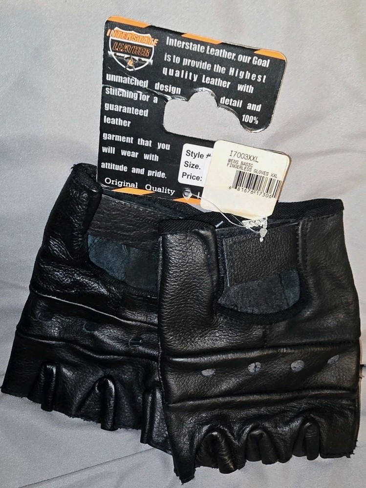Interstate Leather 100% Altitude XXL Biker Gloves