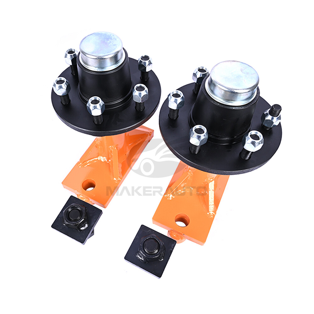 New 6x 5.5 Lug Superior Shipping Container Wheels, Bolt-on Spindle Kit(Pair)