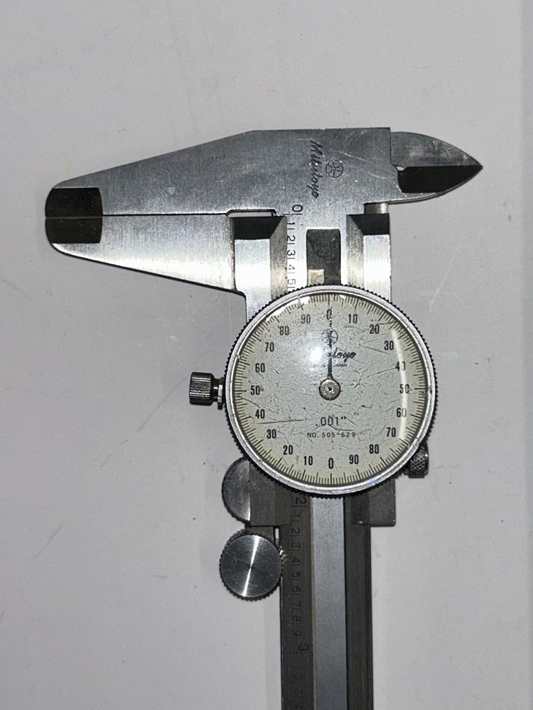Vintage Micrometer with Case Originally From Grumman