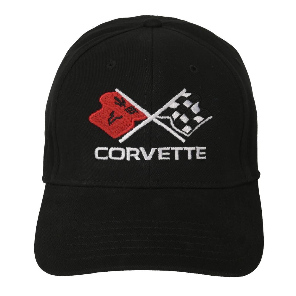 1968-1982 Corvette C3 Logo Hat- Black Adjustable