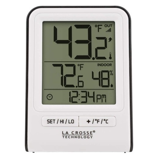 🥥 La Crossr Tech. White Wireless Temperature🆕️NO BOX‼️AS SHOWN👇