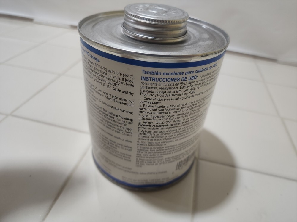 Weld-On 737 Turf N AG Blue Medium Bodied Quart Fast Setting 19089