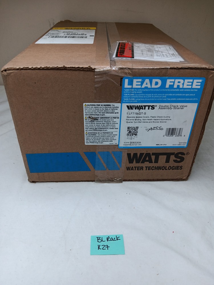 Lf719-Qt-S Double Check Valve Assembly-Strainer 0065309