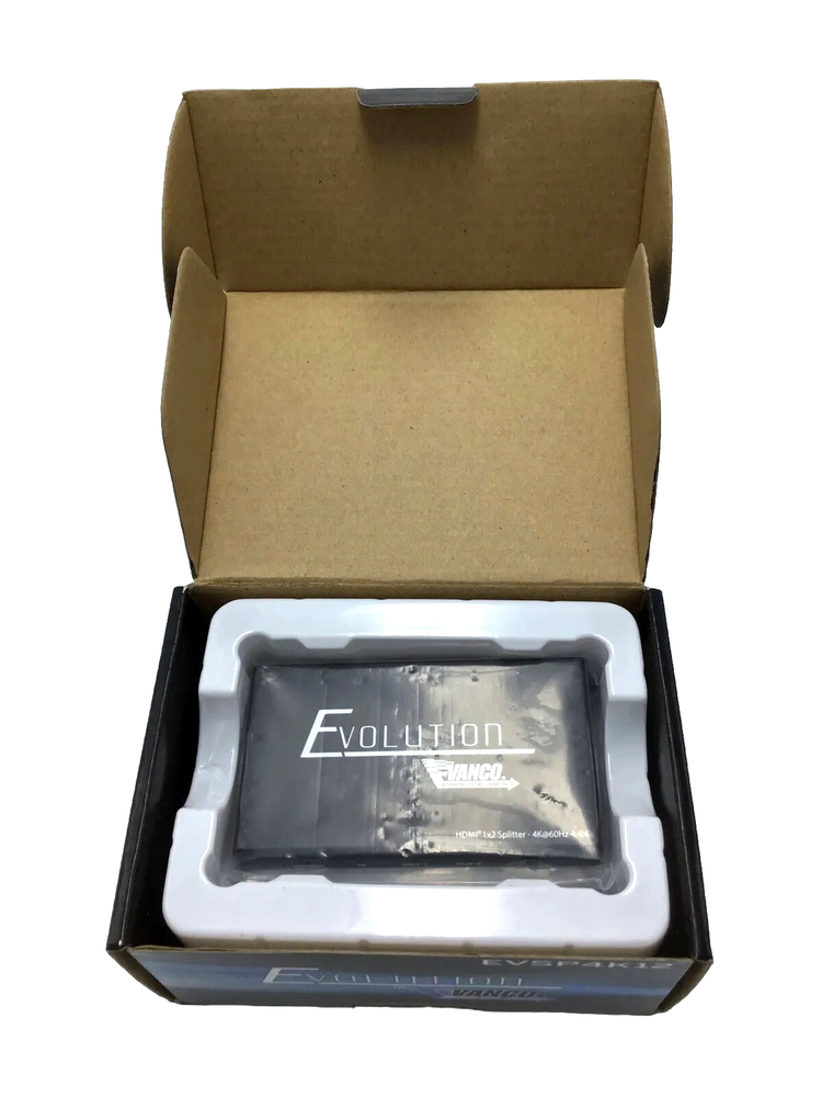 Evolution by Vanco EVSP4K12 Premium 4K HDMI 1x2 Splitter with HDR