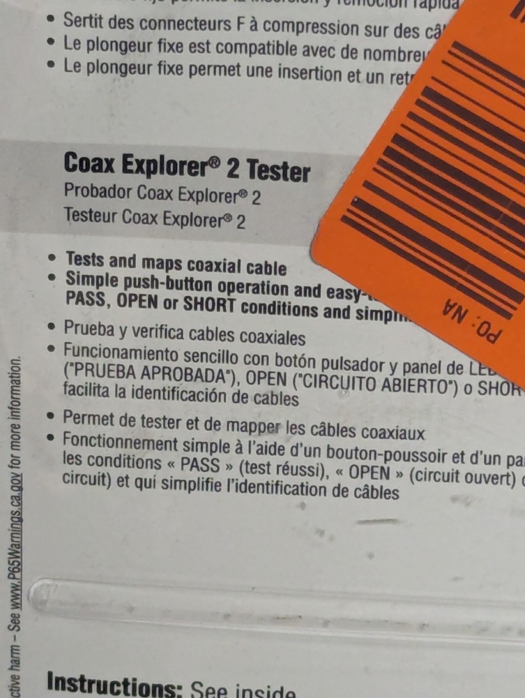 Klein Tools VDV002-818 Coax Cable Installation & Test Kit