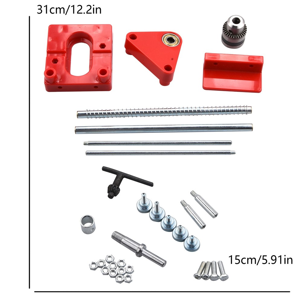 Portable Woodworking Drill Locator Adjustable Hole Punch Template Guide Tool