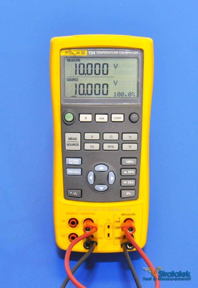 Fluke 724 Process and Temperature Calibrator NIST Calibrated with Data