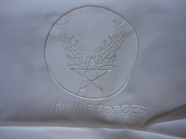 ARMY AIR FORCES EMBROIDERED SILK NECK SCARF