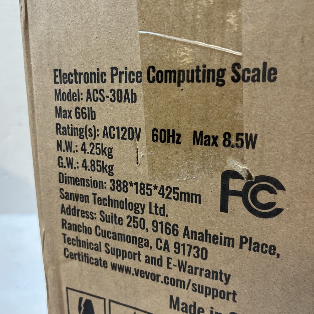 VEVOR ACS-30Ab Electronic Price Computing Scale