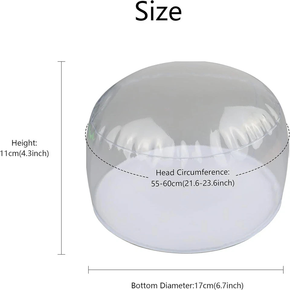 3 Pack Clear Inflatable Tabletop Display Stand Hat Rack Portable Hat