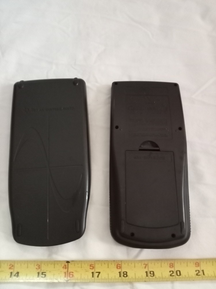 Texas Instruments TI-83 Plus Graphing Black Calculator With Cover unTested.
