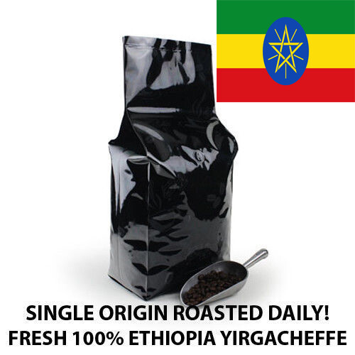 2, 5, 10 LB ETHIOPIA YIRGACHEFFE FRESH ROASTED COFFEE WHOLE BEAN, GROUND