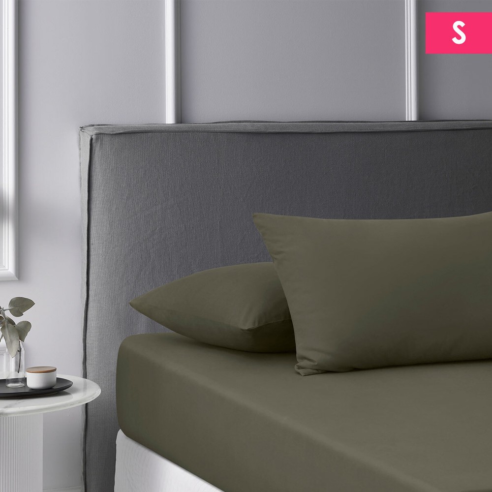 Caramel Washed Cotton Fitted Sheet Set by Accessorize