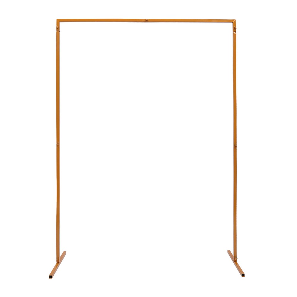 Wedding Arch Rack Rectangular Flower Decor Frame Stand Gold Metal Party Backdrop