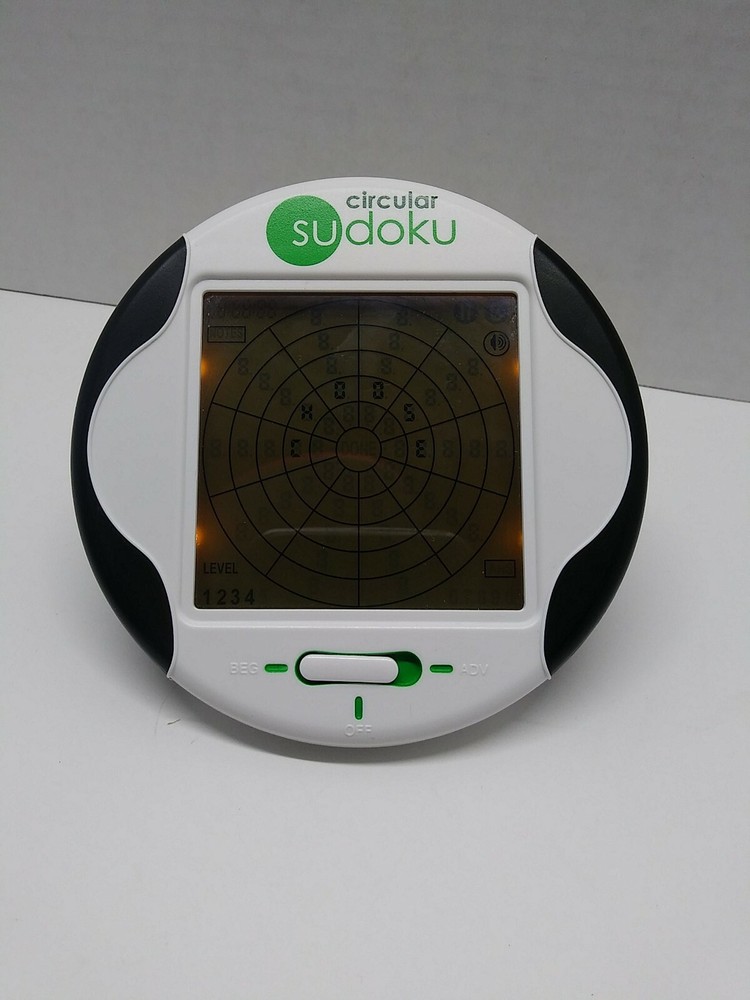 Techno Source Circular Sudoku Illuminated Screen Handheld Game 2006 Stylist