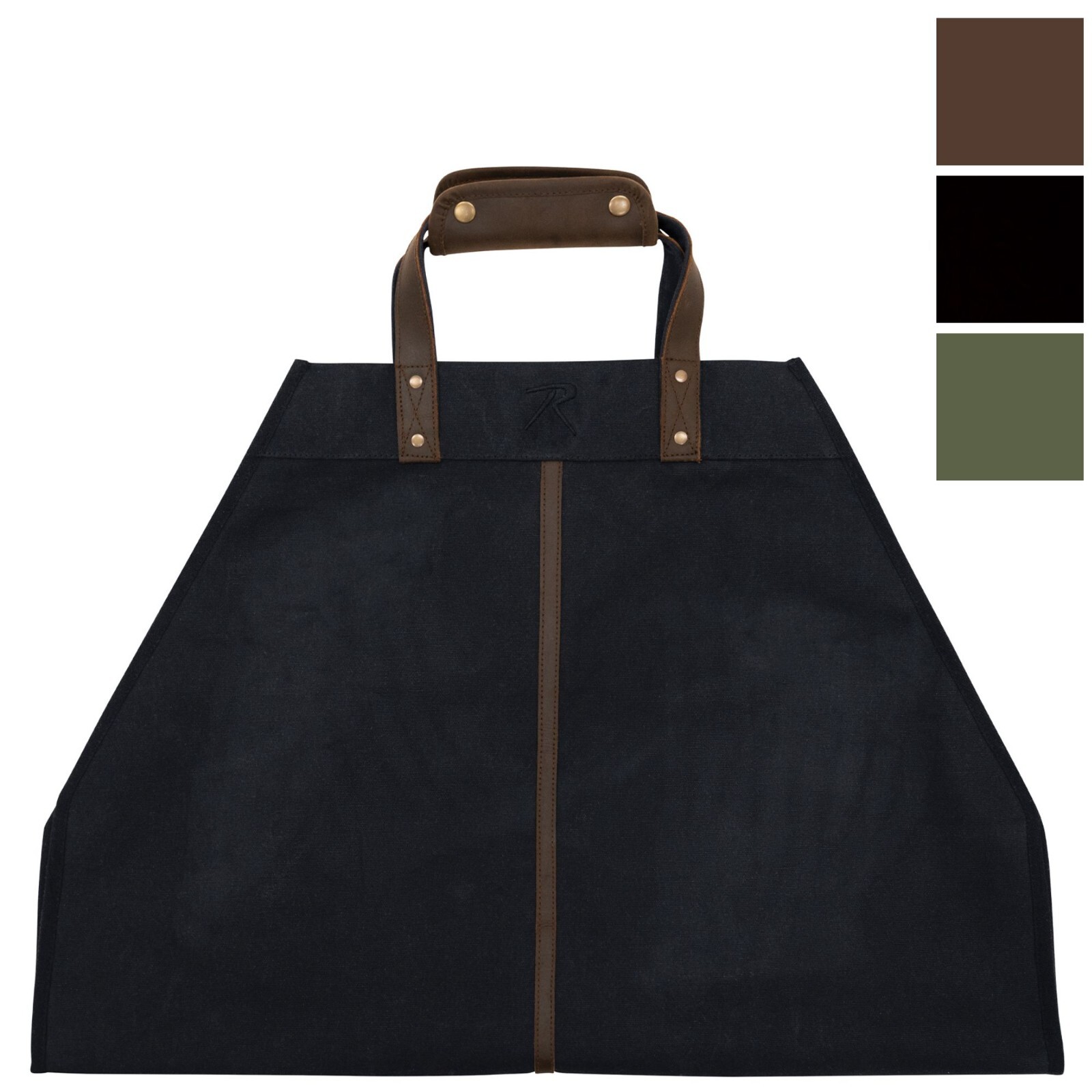 Backwoods Waxed Canvas Log Carrier Firewood Carry Bag For Campfires & Fireplaces