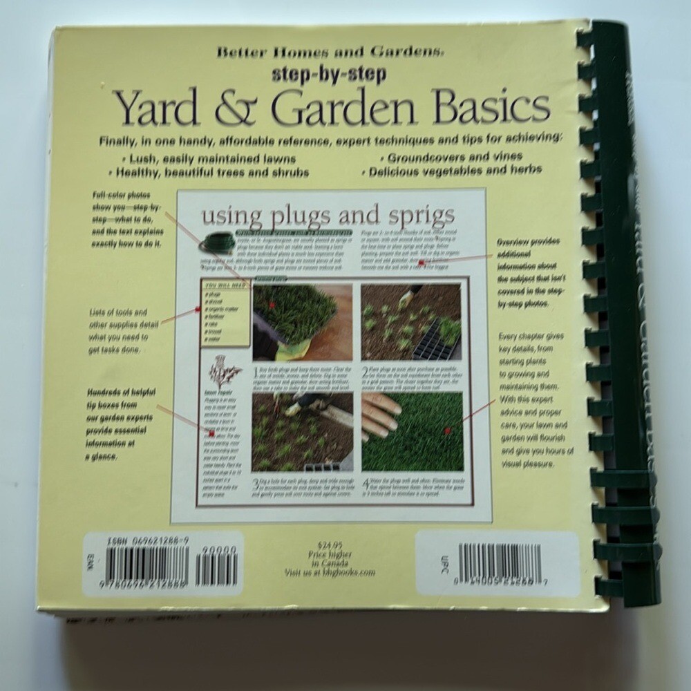 Better Homes And Gardens Step-by-Step Yard & Garden Basics Reference Book