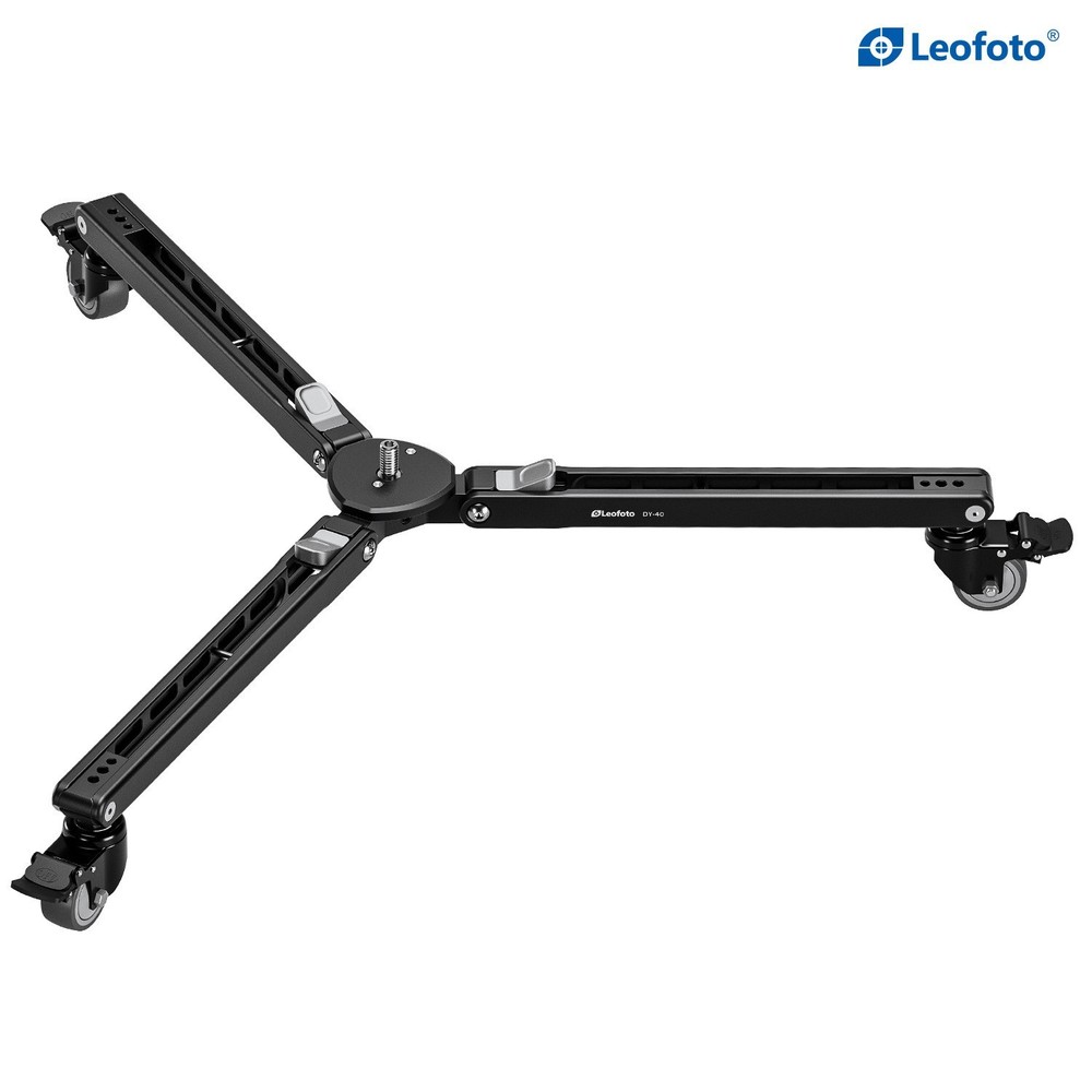 Leofoto DY-40 Monopod Dolly Lockable Wheels & Tripod Conversion Function