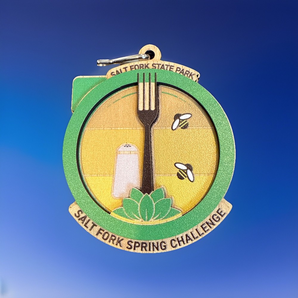 Running Salt Fork Spring Challenge Keychain