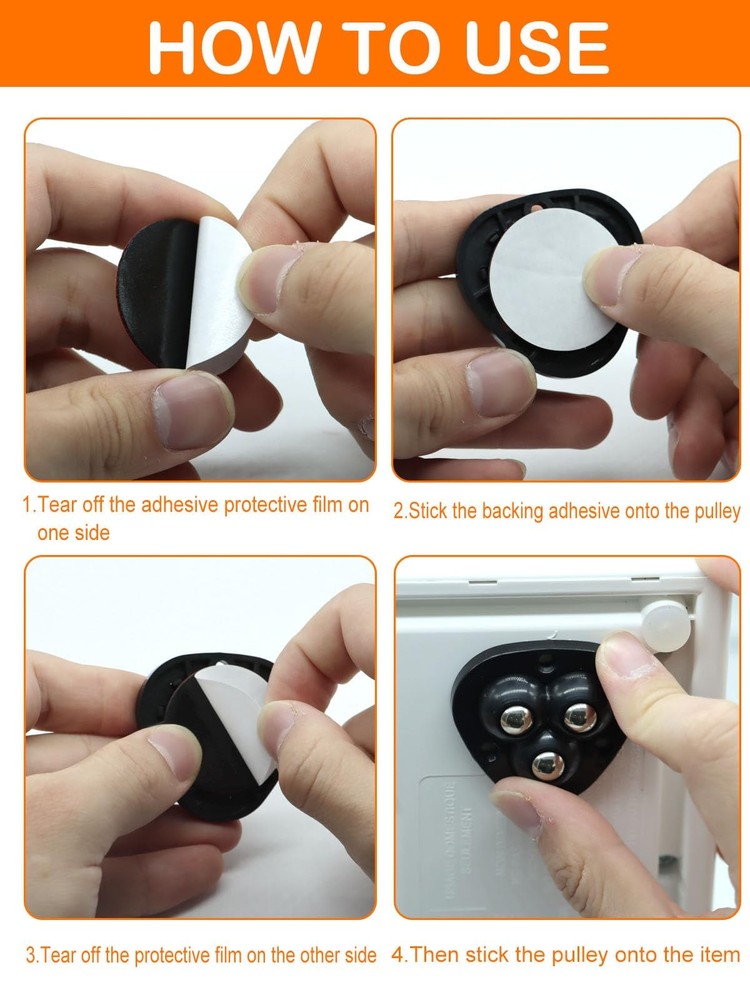 Small Appliance Caster Wheels,12 Pcs Mini Appliance Rollers for Kitchen Appli...