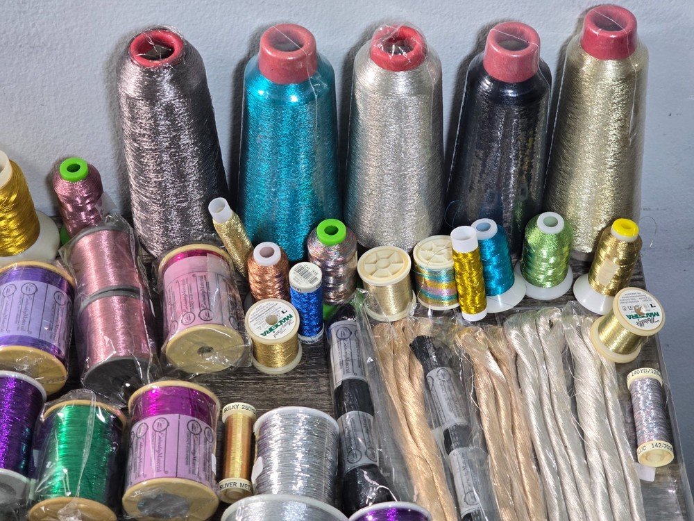 Embroidery Thread Spool Cone Lot Vintage
