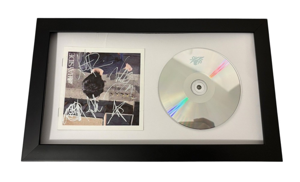 BAYSIDE SIGNED AUTOGRAPH x4 SELF TITLED FRAMED MATTED CD ANTHONY +3 JSA CERT COA