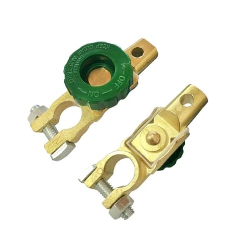 Battery Disconnect Switch, Quick Disconnect Battery Cut Off Switch, 2 PCS Green