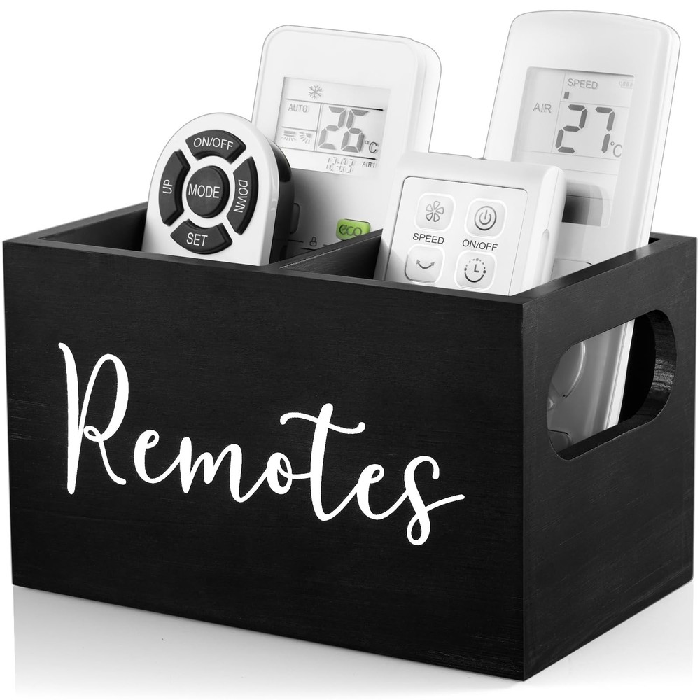 DRASTAR Remote Control Holder, TV Remote Holder, Remote Organizer Caddy for T...