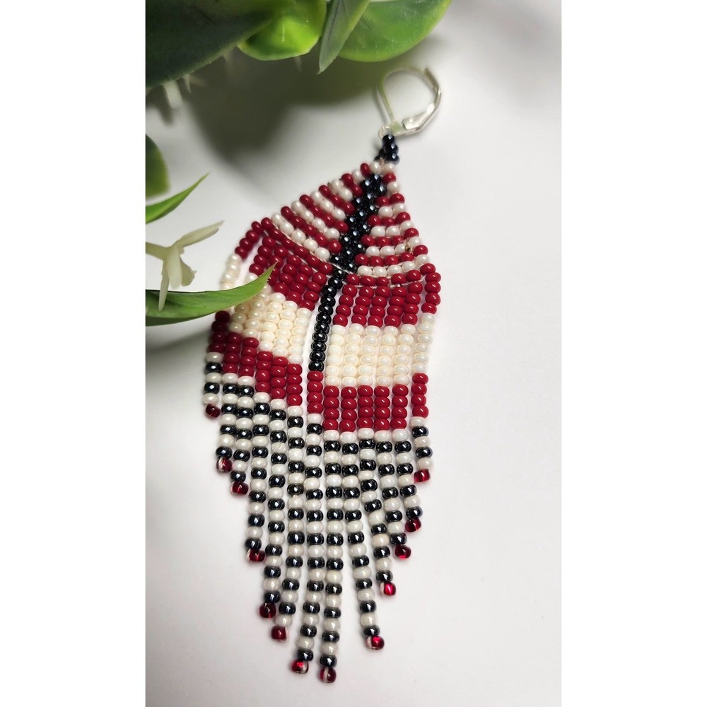 Handmade Red summer Earrings