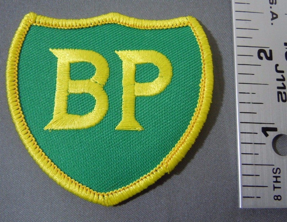 BP - British Petroleum Embroidered Iron-On Uniform-Jacket Patch 2 1/2" Shield