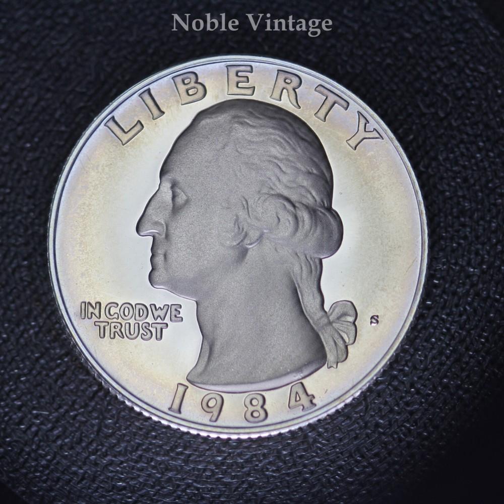 1984 S Proof Washington Quarter - From a Clad Proof set