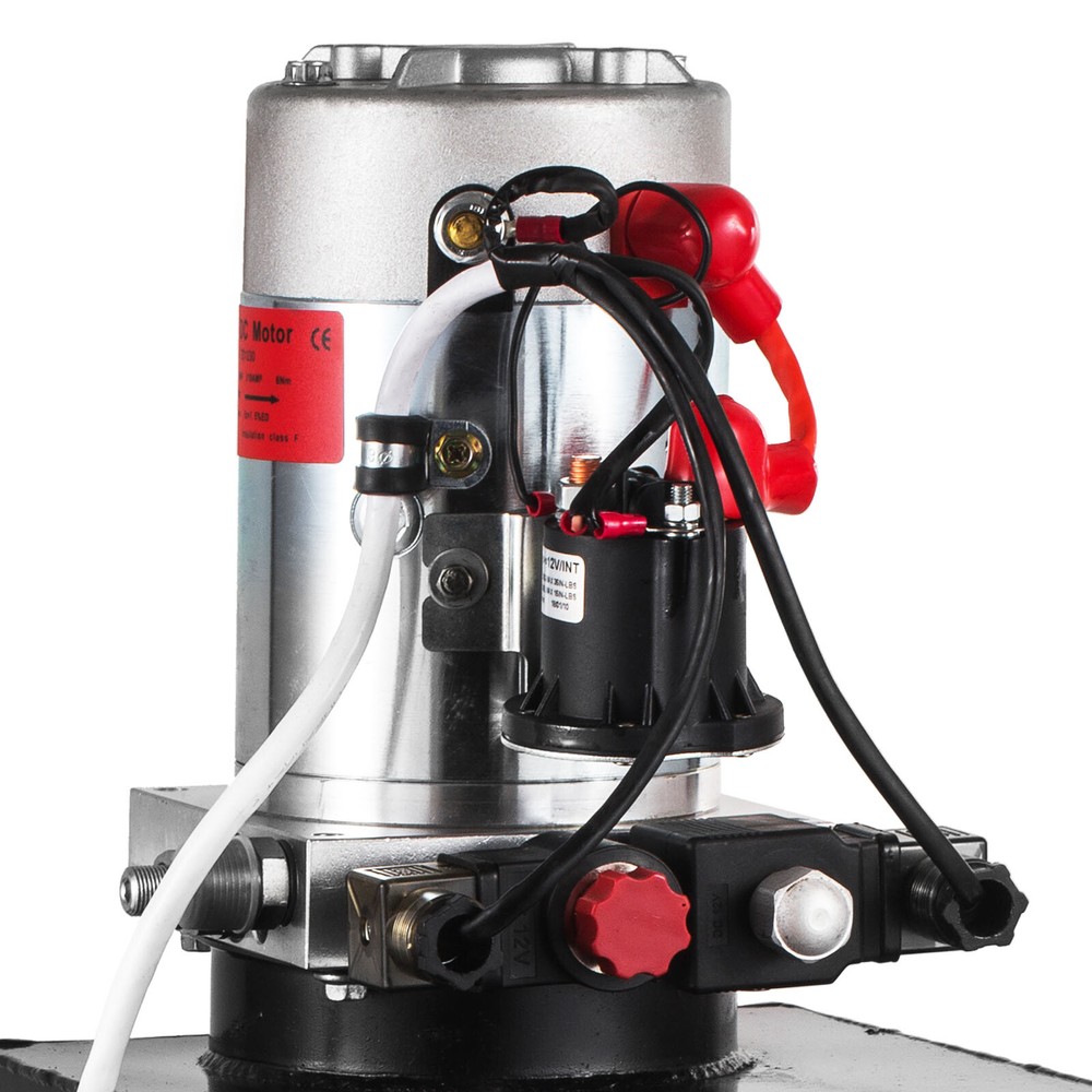 15 Quart Double Acting Hydraulic Pump Dump Trailer DC 12V Unit Pack Power Unit